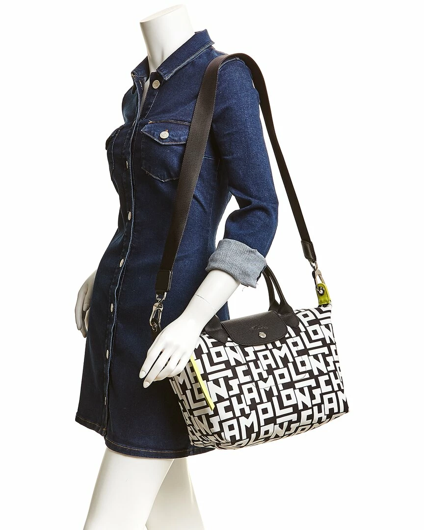 Longchamp Le Pliage LGP Small Top Handle Nylon & Leather Tote Women Totes 3 Longchamp Le Pliage LGP Small Top Handle Nylon & Leather Tote Women Totes - Image 3