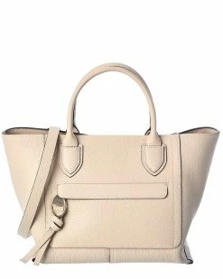 Longchamp Mailbox Medium Top Handle Leather Tote Women Totes