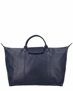 Longchamp Le Pliage Cuir Leather Bag Women Totes