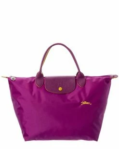 Longchamp Le Pliage Club Medium Nylon Short Handle Tote Women Totes