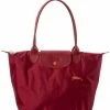 Longchamp Le Pliage Club Small Nylon Long Handle Tote Women Totes