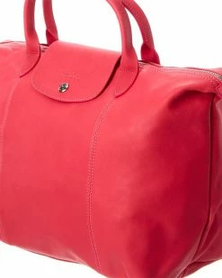 Longchamp Le Pliage Cuir Medium Leather Top Handle Tote Women Totes -Longchamp SHOP 1160357457 RLLZ 3
