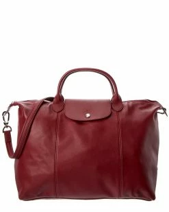 Longchamp Le Pliage Cuir Large Leather Short Handle Tote Women Totes