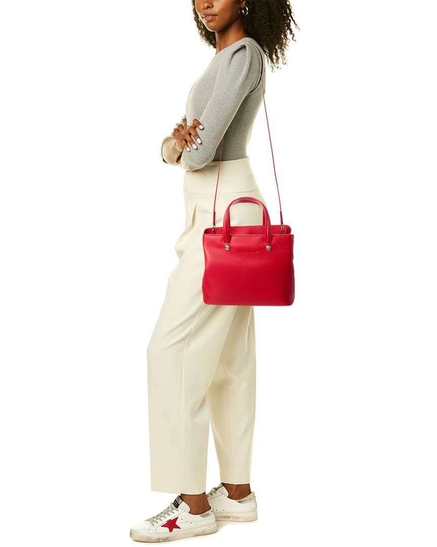 Longchamp Le Foulonne Leather Top Handle Tote Women Totes 4 Longchamp Le Foulonne Leather Top Handle Tote Women Totes - Image 4