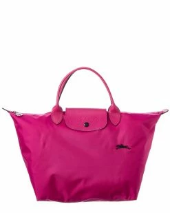 Longchamp Le Pliage Club Medium Nylon Short Handle Tote Women Totes