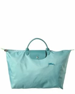 Longchamp Le Pliage Green Nylon Bag Women Totes