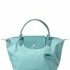 Longchamp Le Pliage Green Nylon Bag Women Totes