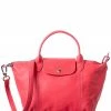 Longchamp Le Pliage Cuir Small Leather Short Handle Tote Women Totes