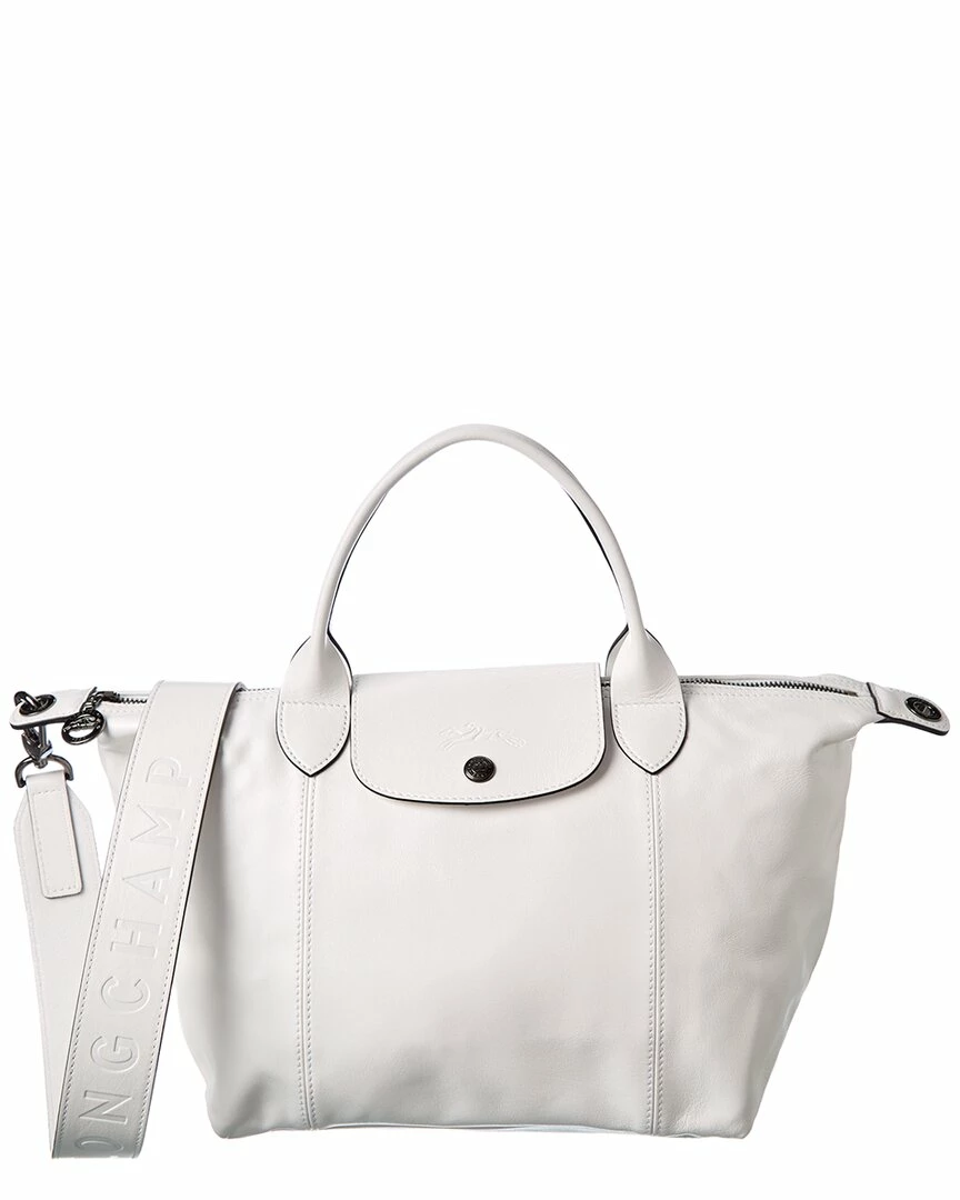 Longchamp Le Pliage Cuir Small Leather Logo Strap & Short Handle Tote Women Totes 1 Longchamp Le Pliage Cuir Small Leather Logo Strap & Short Handle Tote Women Totes