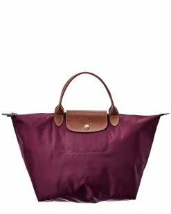 Longchamp Le Pliage Medium Nylon Short Handle Tote Women Totes