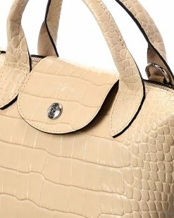 Longchamp Le Pliage Cuir XS Croc-Embossed Leather Short Handle Tote Women Totes -Longchamp SHOP 1160436837 RLLZ 3