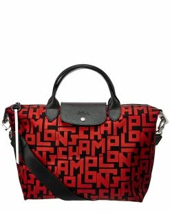 Longchamp Le Pliage Medium LGP Nylon Short Handle Tote Women Totes