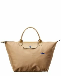Longchamp Le Pliage Club Medium Nylon Short Handle Tote Women Totes