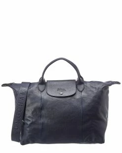 Longchamp Le Pliage Club Large Leather Tote Women Totes
